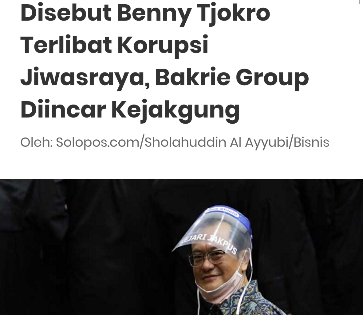 Apresiasi Terbongkarnya Kasus Jiwasraya, Poyuono:Tudingan Ke Jokowi Kini Terbantahkan