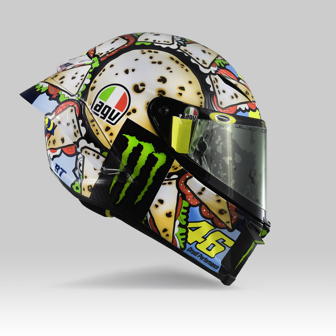 Makanan Favorit Jadi Desain Motif Helm? Why Not?