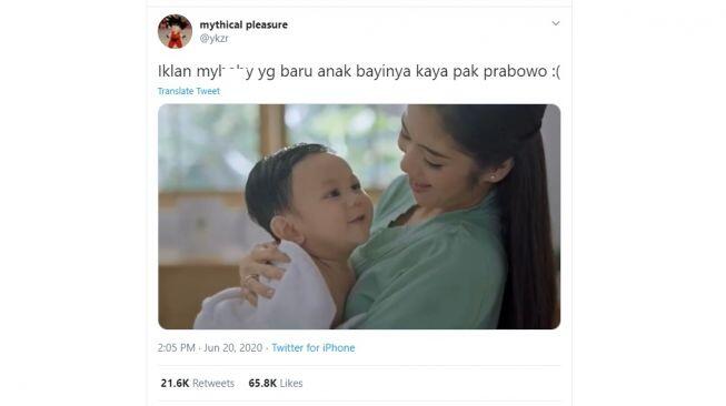 Bayi Iklan Minyak Telon Mirip Prabowo, Gerindra Beri Respons Mengejutkan