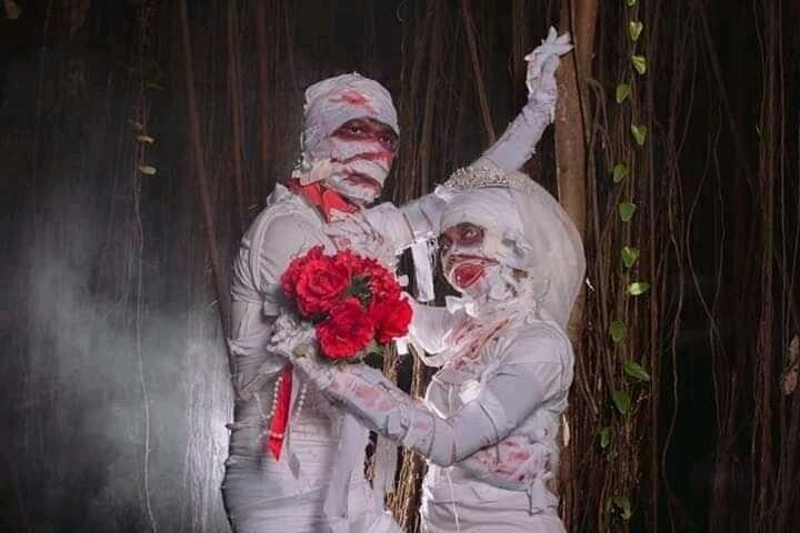 Mainstream, Pengantin Satu Ini Memilih Prewedding Berbeda. Lebih Ekstrim!!