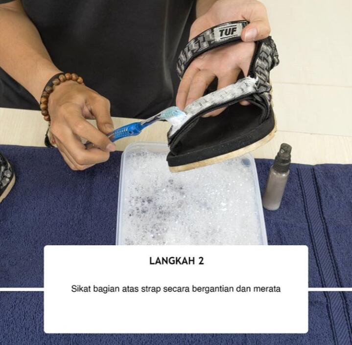 Bagaimana cara mencuci sandal sepatu ala TUF Footwear?