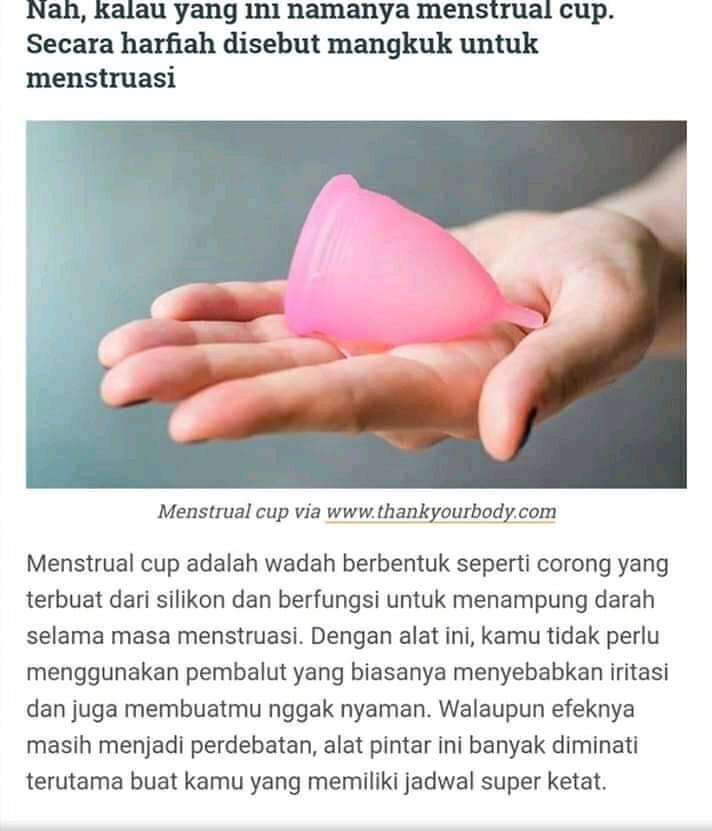 Menstrual Cup Pengganti Pembalut