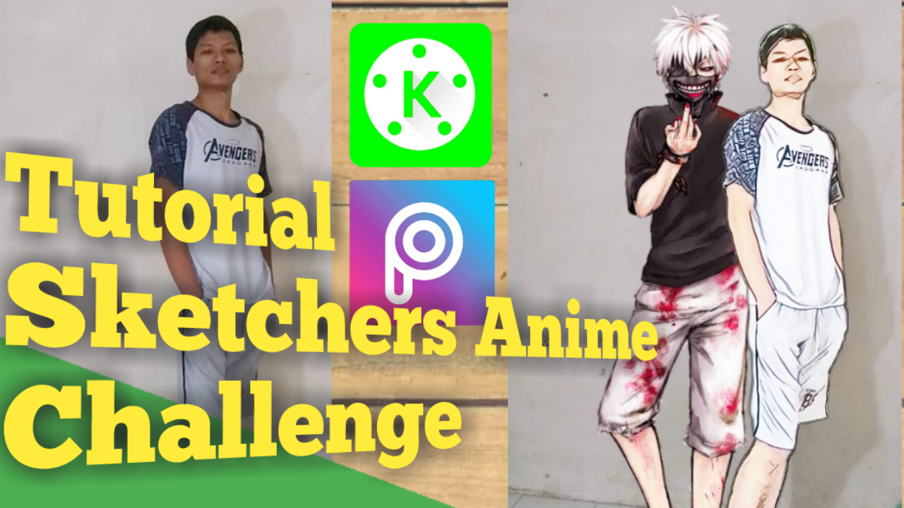 Cqra bikin video Sketchers Art Anime Challenge di andeoid