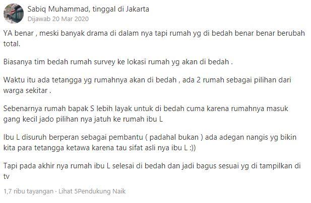 Membedah di Balik Layar Bedah Rumah, REALITA apa REKAYASA sih?