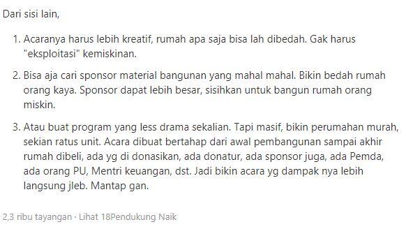 Membedah di Balik Layar Bedah Rumah, REALITA apa REKAYASA sih?