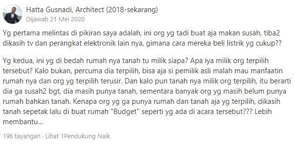 Membedah di Balik Layar Bedah Rumah, REALITA apa REKAYASA sih?