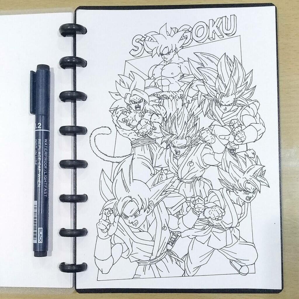 Mari menggambar karakter anime/kartun favorit