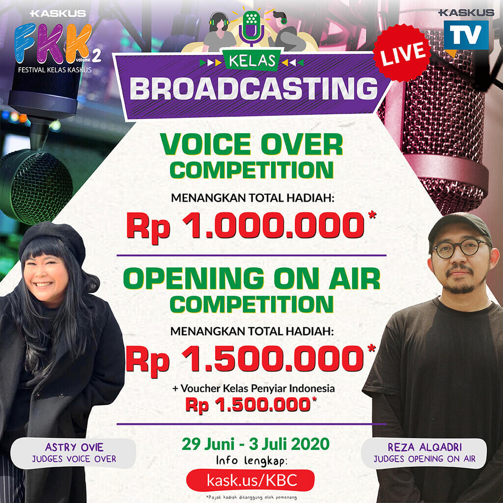 Broadcasting Competition: Voice Over Competition &amp; Opening On Air Competition