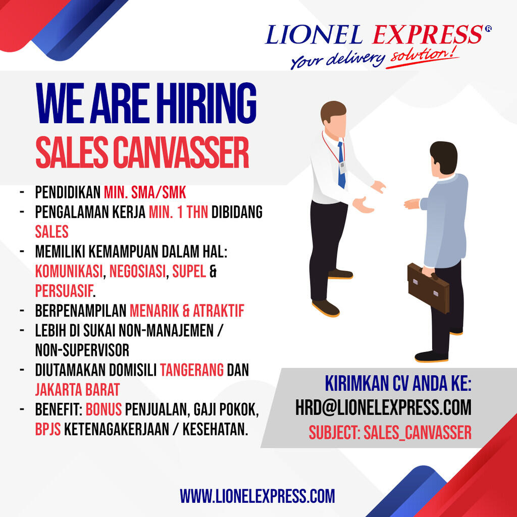 Lowongan Kerja Posisi Telemarketing, Sales Canvasser