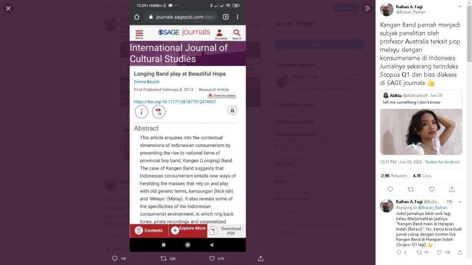 Kangen Band Masuk Jurnal Internasional, Judulnya Buat Salfok Warganet