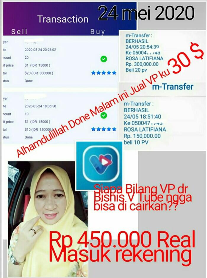 Bisnis Vtube 💯Gratis. Hasilkan income Rp.70jt+ hanya nonton iklan 10 menit