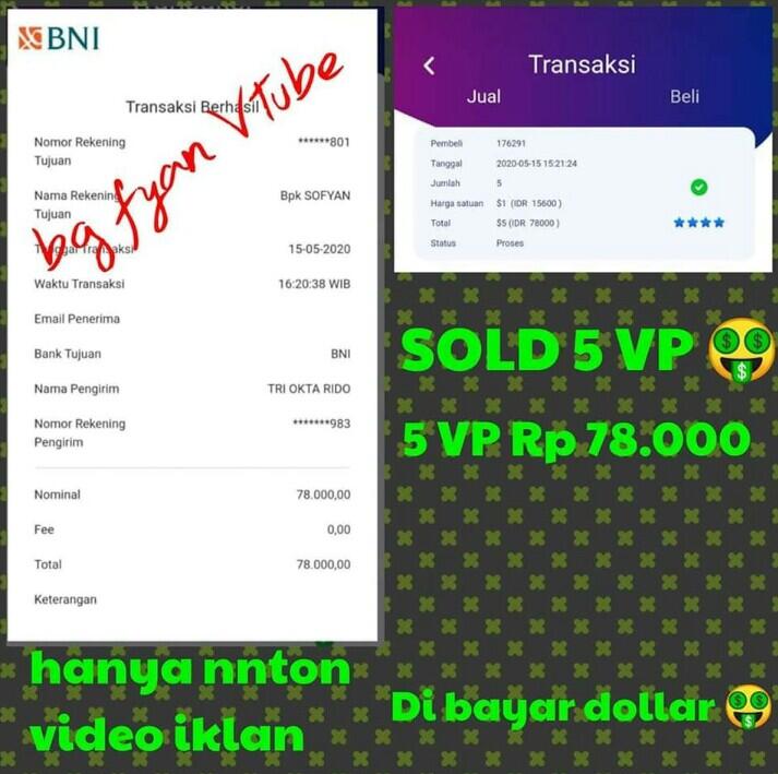 Bisnis Vtube 💯Gratis. Hasilkan income Rp.70jt+ hanya nonton iklan 10 menit