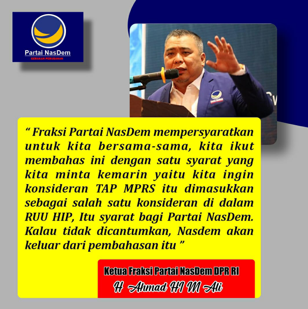 Viral Hoax Fitnah Partai Nasdem dan Partai Lain Terkait RUU HIP, TV One Pastikan Hoax