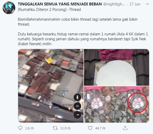 Viral Kisah Horor Satu Keluarga di Surabaya, Rumah Diteror 2 Pocong Kiriman