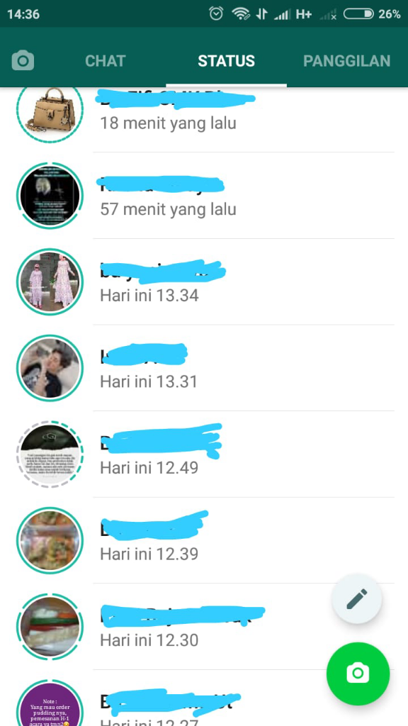 Dampak Covid-19 atau Corona Pada Status WhatsApp (WA)