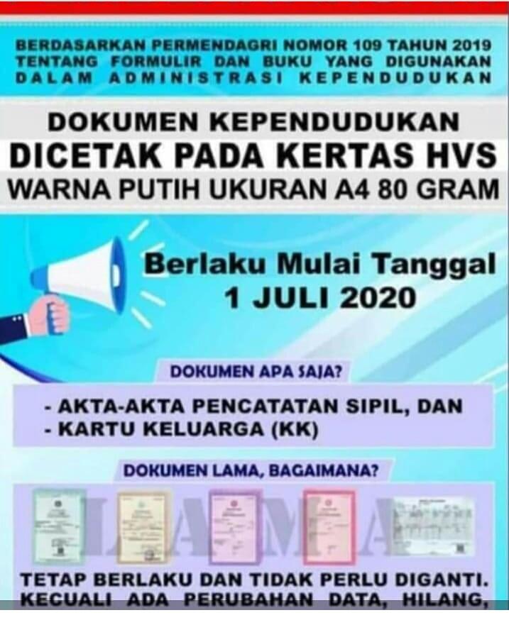 Format Baru: Cetak Sendiri Dokumen Kependudukan Pakai Kertas A4, Bagaimana Teknisnya?