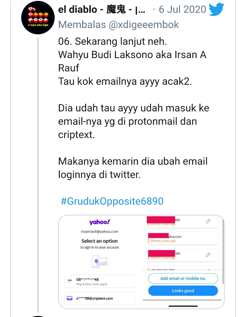 Data Pribadi Denny Siregar Bocor,Akun @xdigeeembok Bongkar Pemilik Akun @Opposite6891