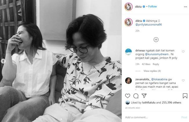 Netizen Heboh Lihat Prilly &amp; Dikta Mulai Kode-kodean di IG, Resmi Pacaran?