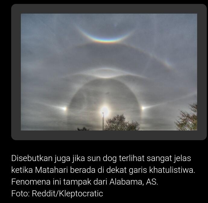 &#91;Coc Reg.Kepulauan Riau&#93; Deretan Fakta Unik Sun Dog, yang Viral di Kepulauan Riau!