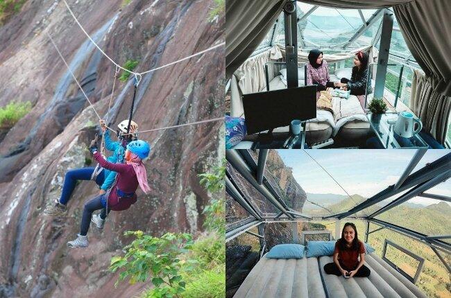 Serasa Tidur di Atas Awan, Hotel Gantung di Purwakerto Ini Uji Nyali Anda