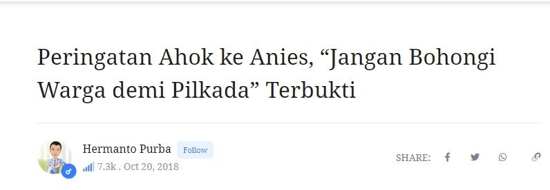 Anies Baswedan Izinkan Reklamasi, Sandi Kecewa