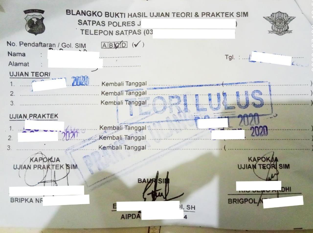 Berbagi Pengalaman Mengurus SIM C, Ujian Praktek Sungguh Menegangkan