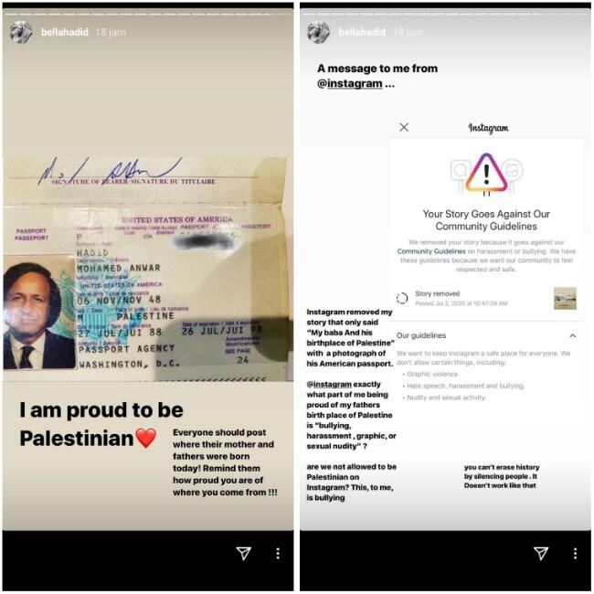 Instagram Mendadak Hapus Postingan Paspor Ayahnya, Bella Hadid Ngamuk