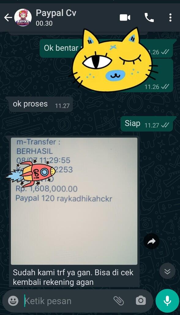 Jual Jasa Penampungan / Pencairan / Pembelian Balance Saldo Paypal