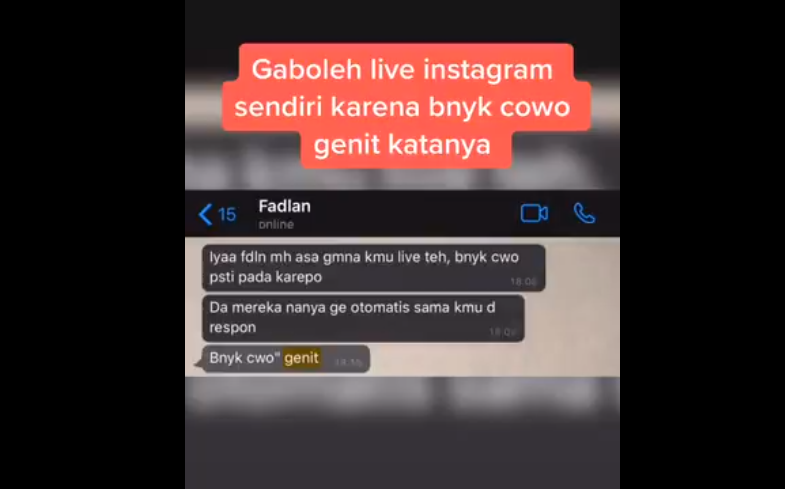 Viral Pacar Dilarang Live IG dan Simpan Nomor Cowok Lain, Netizen: Mirip Tahanan!