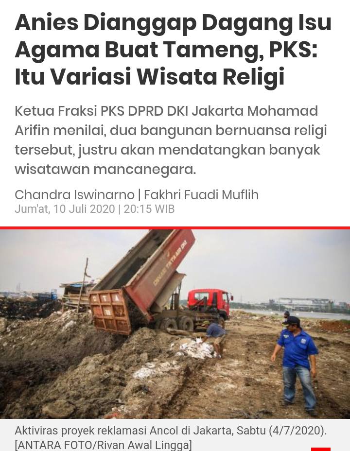 Anies Dianggap Dagang Isu Agama Buat Tameng, PKS: Itu Variasi Wisata Religi