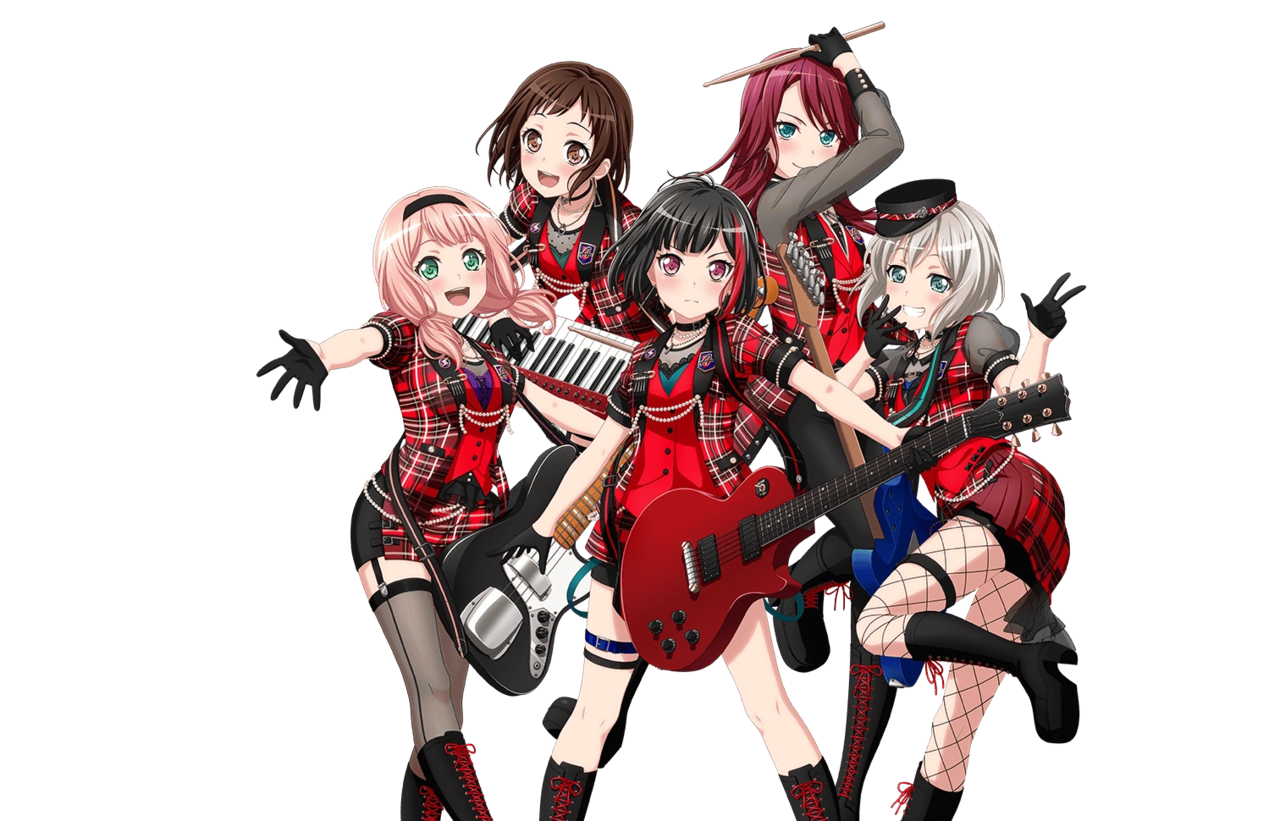 Группа рана. Афтерглоу бандори. Bang Dream афтерглоу. Афтерглоу бандори персонажи.