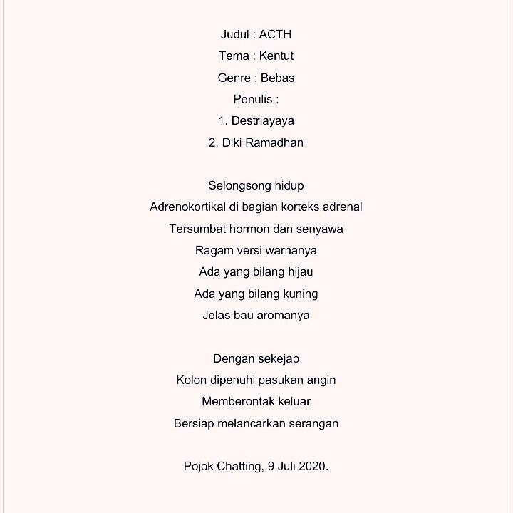 Kentut dan Ingus yang Membingungkan