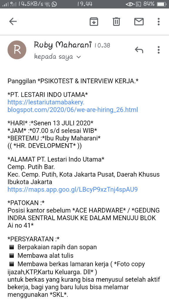 Lowongan Kerja