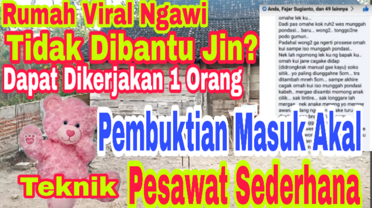Viral, Giman warga Mengger Ngawi Mengaku memindahkan Rumah Dibantu Jin