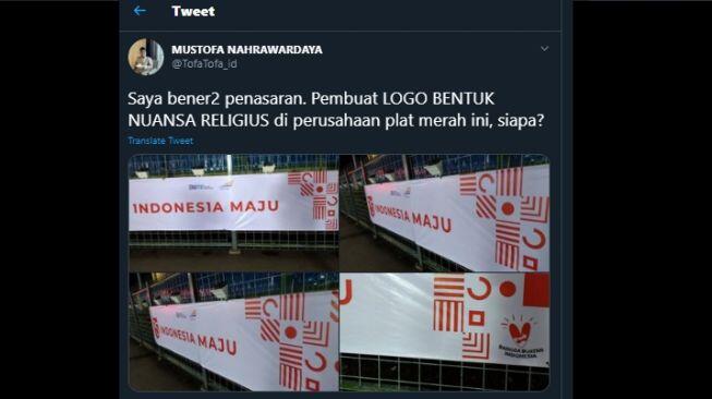 Mustofa Nahrawardaya Penasaran, Sebut Spanduk BUMN Memuat Simbol Agama