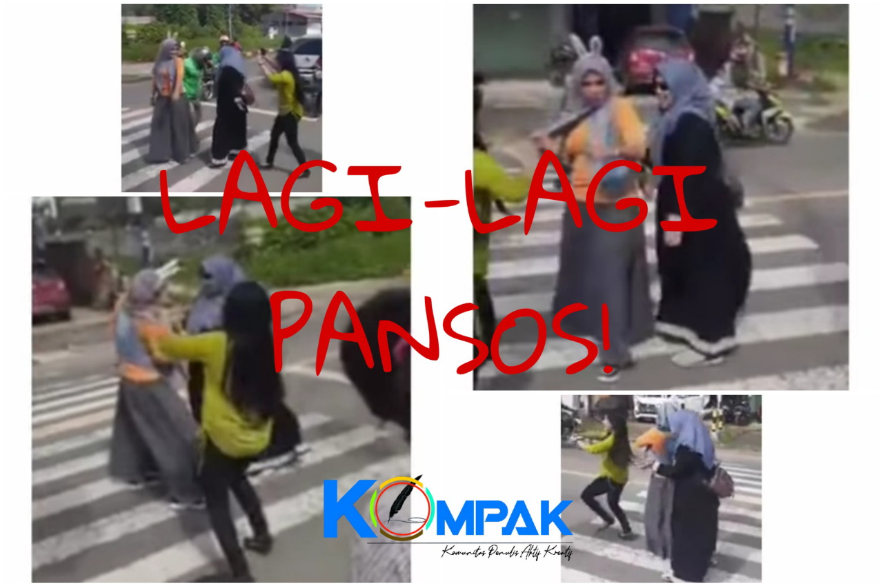 Lagi-lagi Pansos, Emak-emak Berjoget di Tengah Jalan Saat Lampu Merah! Butuh Materai?