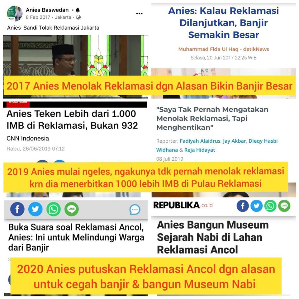 Tipu-tipu Anies Soal Reklamasi Pakai Masjid dan Museum Nabi