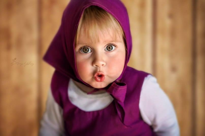 Imut dan Menggemaskan, Inilah Deretan Foto Gadis Kecil Mirip Tokoh Kartun Masha