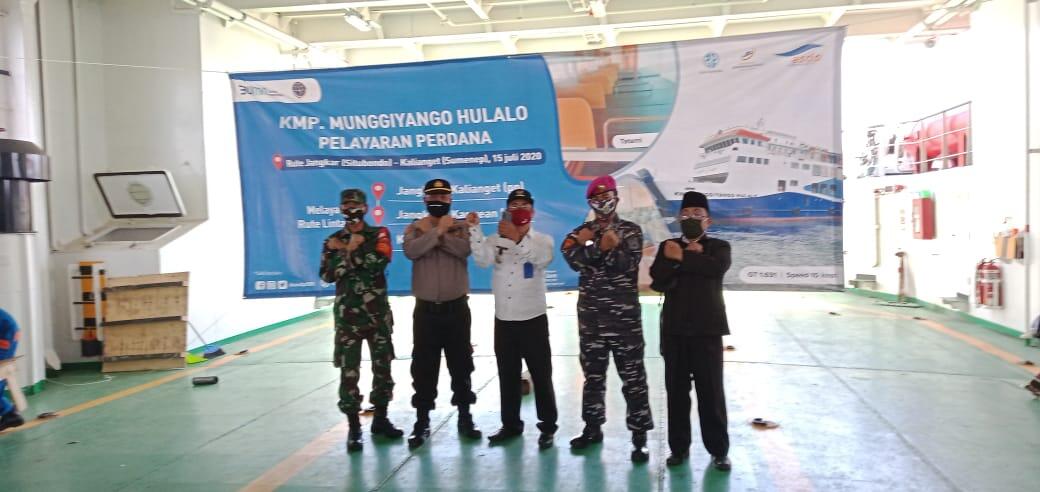 Bupati Situbondo, Danposal Jangkar Lepas Pelayaran Perdana KMP Munggiyango Hulalo