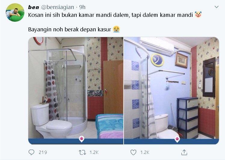 Terbalik, Kamar Kos dalam Kamar Mandi Ini Dibilang Warganet kayak Penjara