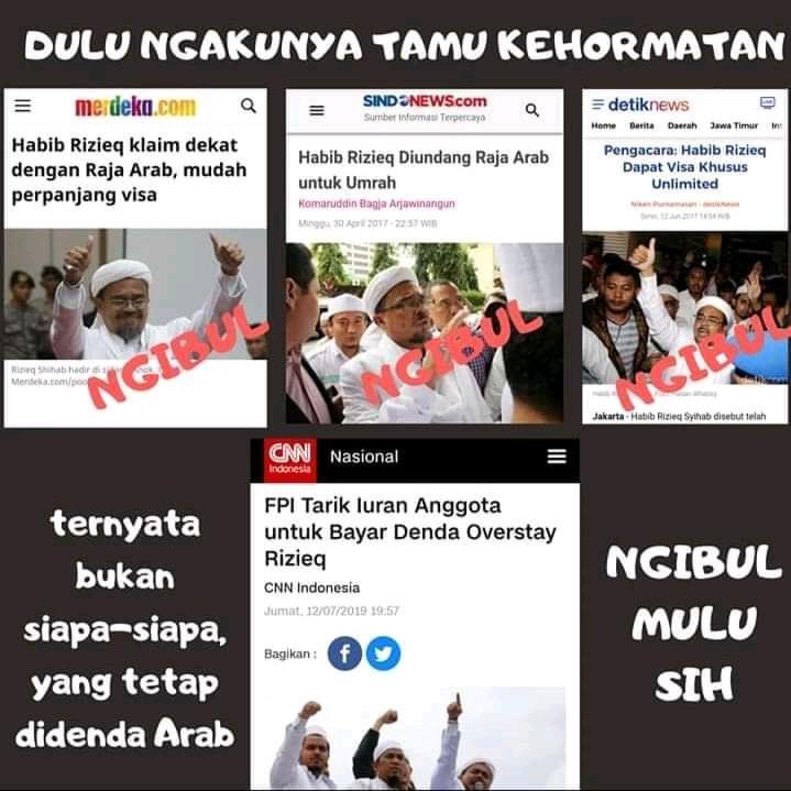 Rizieq Kritik Keras Jokowi di Tengah Aksi Demo RUU HIP