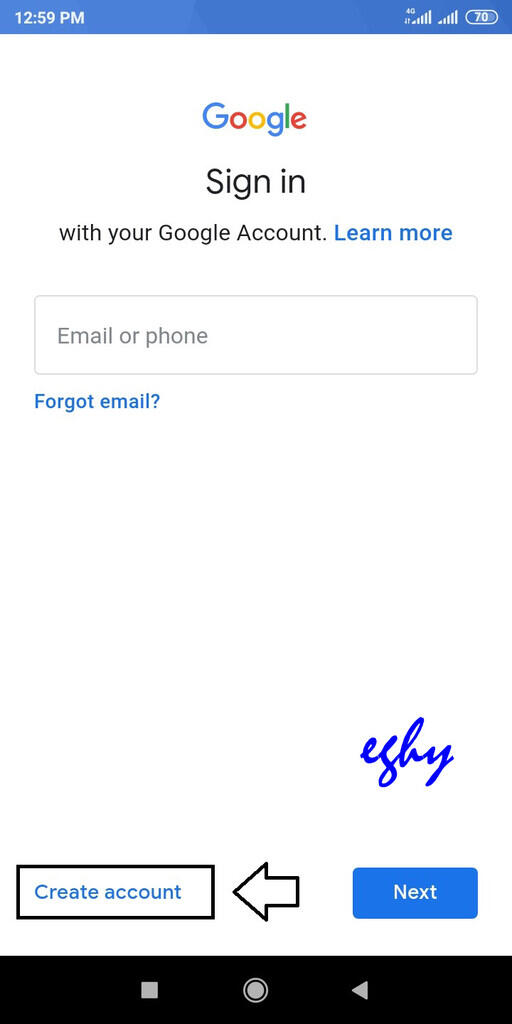 Cara Membuat Account GMail Tanpa Nomor Handphone dengan Handphone Android