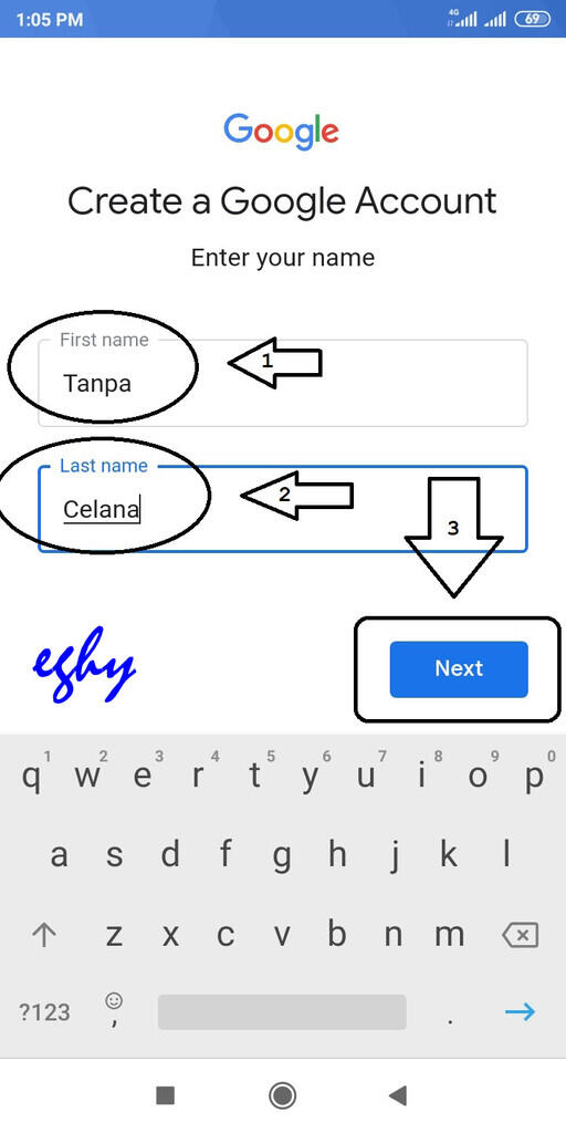 Cara Membuat Account GMail Tanpa Nomor Handphone dengan Handphone Android