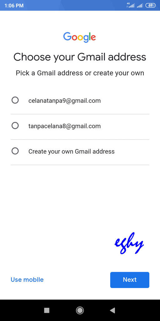 Cara Membuat Account GMail Tanpa Nomor Handphone dengan Handphone Android