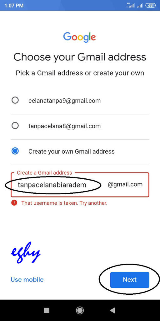 Cara Membuat Account GMail Tanpa Nomor Handphone dengan Handphone Android