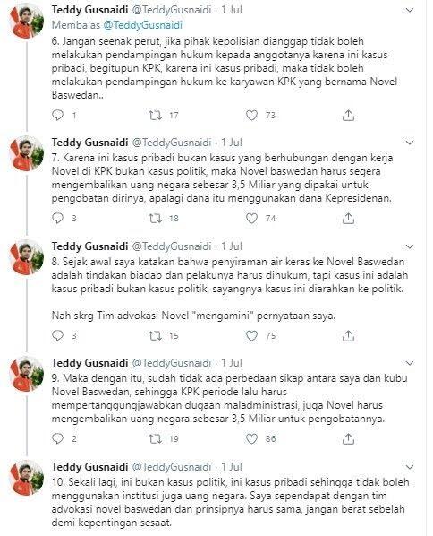 Memaknai Cuitan Novel Baswedan yang Selalu ‘Seret‘ Jokowi dalam Kasusnya