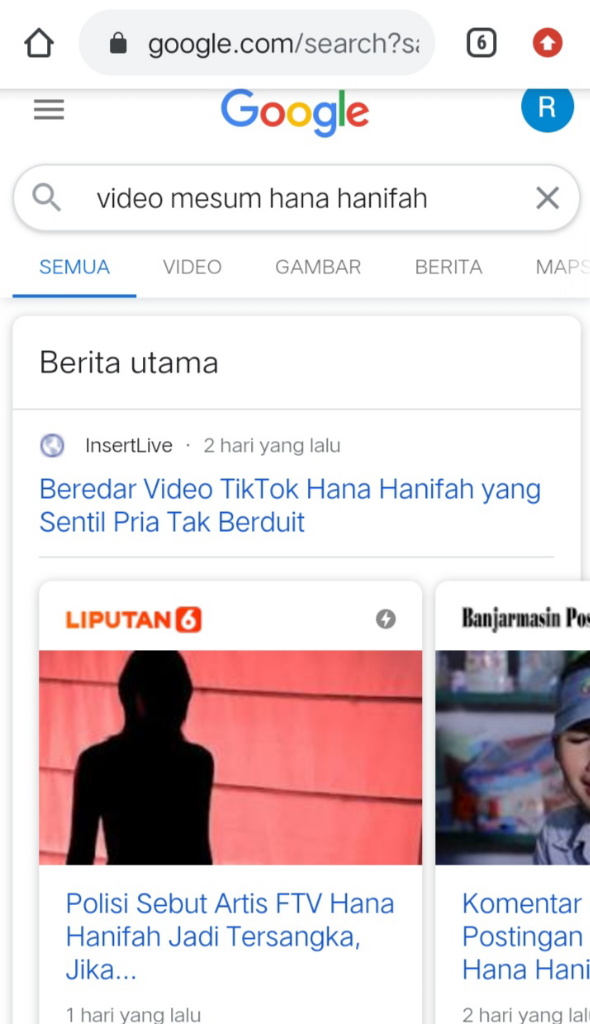 Video Mesum Hana Hanifah Dicari Di Google Hasilnya? 