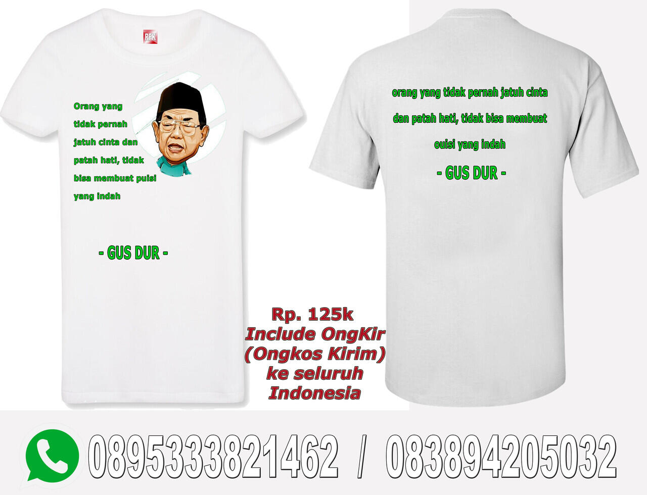 &#91;Gus Dur-Ttg Patah Hati&#93;Karya2 Saya ttg Gus Dur yg akn Djadikn Kaos Jadi-Pesan ya...