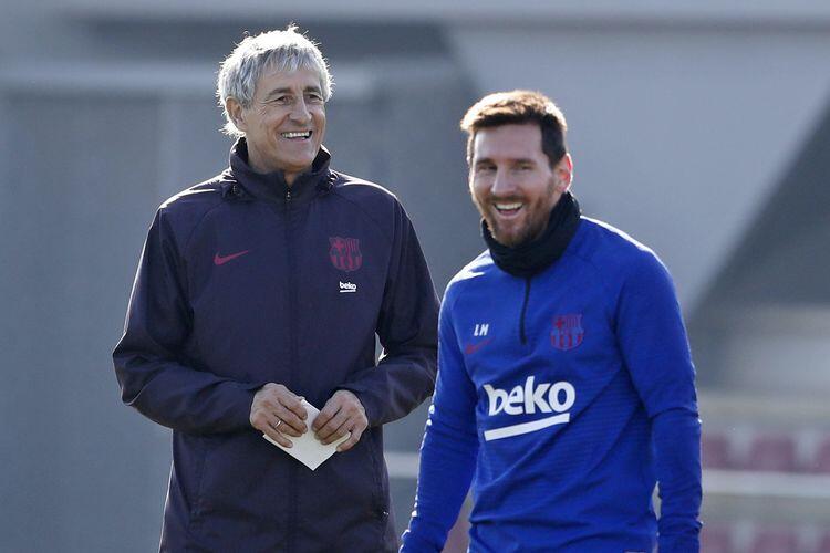 Menjawab Messi, Setien Yakin Barcelona Bisa Juara Liga Champions