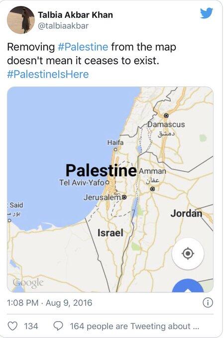 Palestina Dihapus dari Google Maps, Benarkah?